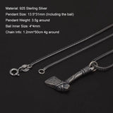 925 Sterling Silver Nordic Viking Axe Pendant Necklace Antiqued Retro Punk Celtic Trendy Male Boy Amulet Jewelry Gifts