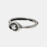 Real 100% Pure 999 Sterling Silver Chinese Ingots Ring for Woman Symbolizes Wealth Adjustable Size