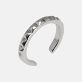 Genuine solid 925 sterling silver men and women ring accessories geometric adjustable fine jewelry Annie Li