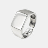 Guaranteed 925 Sterling Silver Minimalist Plain Ring Men and Women Adjustable Simple Beautiful Exquisite Jewelry