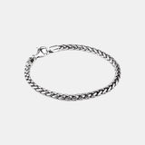 100% Sterling Silver 3mm Braided Hemp Bracelet Chain 17-21cm Simple Retro Minimalism Jewelry For Men and Women