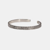 Genuine 925 Sterling Silver Solid Tin Paper Bracelet for Men and Women Handmade Retro Simple Fine Jewelry