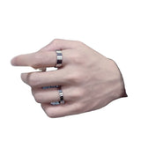 Personality Hip-hop Women Student Accessories Ins Cold Wind Men's Ring Stainless Steel Jewelry Rings