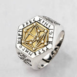 S925 Silver Nordic Viking Pirate Tree of Life Ring Men Trendy Hip-hop Personality Domineering Retro Finger Rings