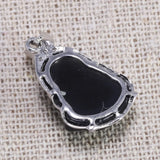 Natural Black Obsidian Maitreya Buddha Pendant For Women 925 Sterling Silver Buddhist Amulet Pendant Jewelry