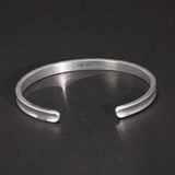 999 Sterling Silver Bracelet Open Six Character Commemorative Bangle for Men and Women Om Mani Padme Hum Buddhist Fine Jewelry