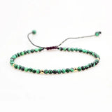 Natural Stone Beaded Bracelets for Women Malachite Adjustable Beads Jewelry Luck Rope Chain Bracelet Jewelry - GQTORCH Jewelry