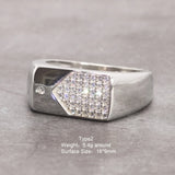 Sterling Silver Engagement Rings Micro Pave Cz Hip Hop Pinky Designer Wedding Rings Fine Jewellery