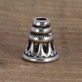 8mm Sanskrit Six Words Mantra Beads DIY Jewelry Making Accessories White Copper Handcraft Prayer Spacer Bells - GQTORCH Jewelry