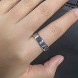 925 Sterling Silver 6mm Classic Polished Ring for Men and Women Free Name Engraved Inside Smooth Wedding Band Minimalism Jewelry