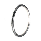 999 Pure Silver Bangles for Women Heart Sutra Buddhist Scriptures Engraved Mother Lover Gift Fine Sterling Silver Jewelry - GQTORCH Jewelry