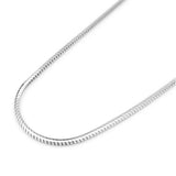 925 Sterling Silver Round And Square Snake Chain Necklace For Men Women Vintage Thai Silver 925 Jewelry Necklaces & Pendants - GQTORCH Jewelry
