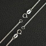 S925 Sterling Silver Necklace for Men and Women Simple Fashion Elegant Couple Jewelry