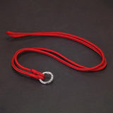 3mm Braided Cotton Cord Chain Men Women 925 Sterling Silver Clasp Hollow Round-shaped Rope Necklace Jewelry Accessories - GQTORCH Jewelry