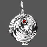 Real 925 Sterling Silver Verbena Elena Necklace Pendant Jewelry Retro Setting Zircon Gemstone Girlfriend Gift