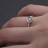 925 Sterling Silver Cute Yuanbao Ring for Women Girl Money Catcher Attract Wealth Chinese Feng Shui Amulet Vintage Jewelry
