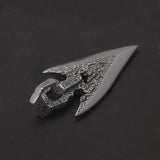 925 Sterling Silver Arrow Dart Pendant Necklace for Men Stone Spear Retro Fashion Punk Style Vintage Jewelry Gift Handmade