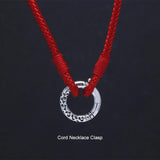 3mm Braided Cotton Cord Chain Men Women 925 Sterling Silver Clasp Hollow Round-shaped Rope Necklace Jewelry Accessories - GQTORCH Jewelry