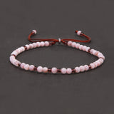 Handmade Natural Stone Small Beaded Bracelet for Women Men Adjustable Bohemia Delicate Daily Wristband Jewelry Clearance Sale