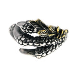 Authentic 925 Sterling Silver Dragon Claw Rings for Men Vintage Punk Rock Mens Fine Jewelry - GQTORCH Jewelry