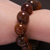 6-20mm Natural Dragon Scale Agate Beaded Bracelet for Men Women Genuine Stone Beads Wristband Vintage Fine Jewelry