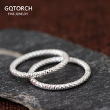 S925 Silver Jewelry Plain Silver Craft Ring Women's Fashion Twist Fresh Silver Ring