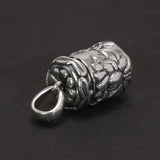 Real 925 Sterling Silver Buddha Lockets Floating Mantra Lotus Pendants Openable Antique Buddhist Prayer Box Talisman Amulet