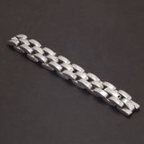 18/20cm 925 Sterling Silver 9mm Watch Chain Links Bracelet for Men Watchband Hand Wrist Arm Retro Luxury Fashion Jewelry