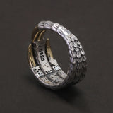 925 Sterling Silver Gothic Eagle Claw Ring for Men Women Opening Type Resizable Retro Punk Hip Hop Cool Motorcycle Biker Jewelry
