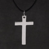 Real Solid 925 Sterling Silver Cross Pendant For Men And Women Smooth High Polishing Simple Design Jesus Christ Jewelry