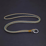 3mm Braided Cotton Cord Chain Men Women 925 Sterling Silver Clasp Hollow Round-shaped Rope Necklace Jewelry Accessories - GQTORCH Jewelry