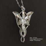 925 Sterling Silver Arwen Necklace Fashion Fairy Princess Twilight Star Necklace Women's Sweater Chain Accessories - GQTORCH Jewelry