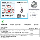 Real Pure 925 Silver Pendant Necklace For Women With Natural Garnet Stones Water Drop Vintage Pendant Bisuteria