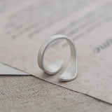 S925 Sterling Silver Ring for Men And Women Retro Simple Creative Opening Sun Moon Silver Jewelry Women's Jewelry