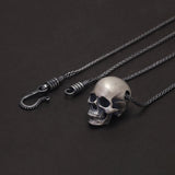 925 Sterling Silver Punk Gothic Skull Head Pendant DIY Necklace Bracelet Charms Beads Retro Hip Hop Rock Jewelry Accessories