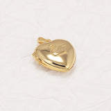 925 Sterling Silver Gold Love Heart Photo Frame Locket Pendant Swan Pattern Openable Pendant for Women Trendy Jewelry Gift