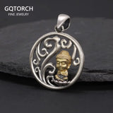 925 Sterling Silver Buddha Pendant Hollow-Carved Design Vintage Thai Silver Spiritual Amulet Buddhist Protection Jewelry