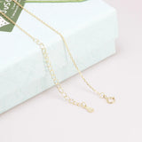 S925 Sterling Silver Necklace for Women Simple Fashion Snake Chain Elegant Female Jewelry