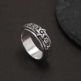 925 Sterling Silver Jewish Star Hexagram Spinner Fidget Rings for Anxiety Relief Jewelry for Men and Women