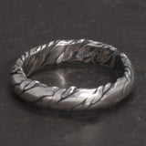 925 Sterling Silver Viking Braided Twisted Rope Ring For Man Women Vintage Silver Adjustable Fine Jewelry