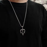 925 Sterling Silver Pendant Aquaman and the Lost Kingdom Retro Necklace Personalized Sweater Chain Jewelry - GQTORCH Jewelry