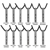 Vintage 925 Sterling Silver Nordic Viking Rune Month Necklace for Men Women 60cm Adjustable Rope String - GQTORCH Jewelry