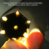 Black Obsidian Natural Stone Pendant Necklaces For Women and Men Cubic Hexagram Sweater Necklace Amulets And Talismans Jewelry - GQTORCH Jewelry