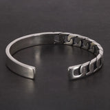 Handmade S925 Sterling Silver Bracelet Retro Hollow Weaving Twisted Glossy Bracelet Sterling Silver Jewelry for Men and Women