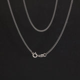 1.2mm Real 925 Sterling Silver Necklace Chain Men and Women Vintage Fox Tail Vintage Solid Thai Silver Italian Fine Jewelry