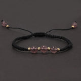 Handmade Natural Stone Small Beaded Bracelet for Women Men Adjustable Bohemia Delicate Daily Wristband Jewelry Clearance Sale