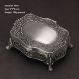 Vintage Alloy Jewelry Box Casket and Heart Shaped 9*7*4.5cm 6*6*3cm For Rings Pendants Necklace Gift Boxes