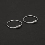 8,10,12mm 925 Sterling Silver Small Huggie Earrings Gold Plated Punk Thin Hoop Earrings Ear Bone Buckle Cartilage Helix Tragus