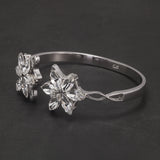 925 Sterling Silver Arwen Evenstar Bangle Bracelet with Zircon Women Elven Elegant Fashion Party Jewelry Cosplay Accessories