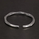 925 Sterling Silver Viking Cuff Bangles for Men and Women Antient Twisted Bracelet Fine Jewelry - GQTORCH Jewelry